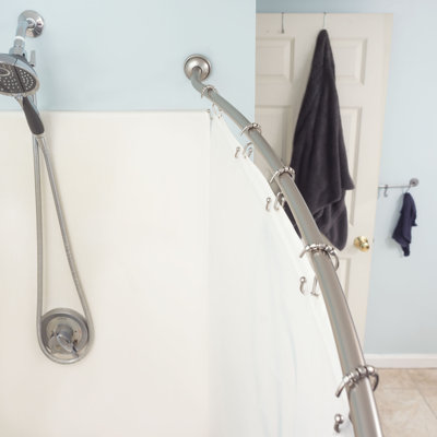 Pekanbaru 8'' Curved Fixed Shower Curtain Rod