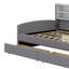  Lit plateforme tapissier simple avec rangement et tiroirs Lienke-106358448