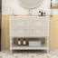 Armoire de meuble-lavabo simple en bois avec lavabo en céramique Elez Elizabeth-1088532560