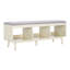 Banc de rangement en bois avec tablettes-1965268452