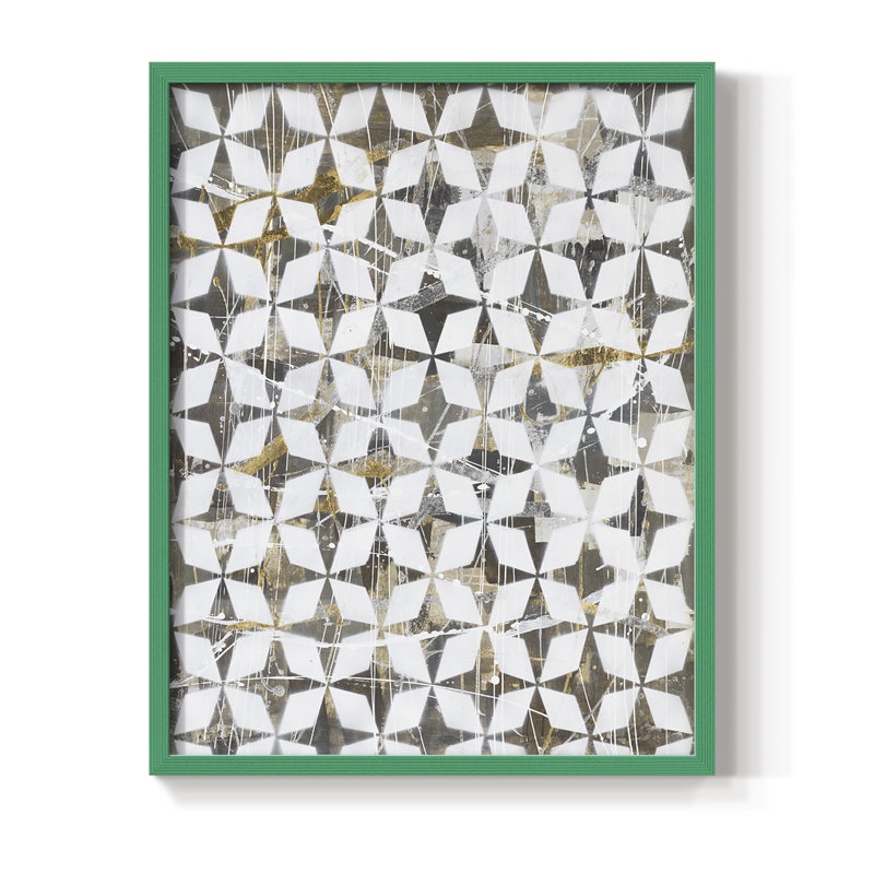 Modern Love Framed Print - Solid Wood, Green