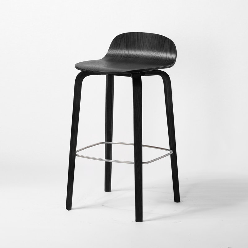 Tabouret de comptoir 27 po Keitarou, Noir, Tabouret de comptoir (hauteur de siège de 27 po)