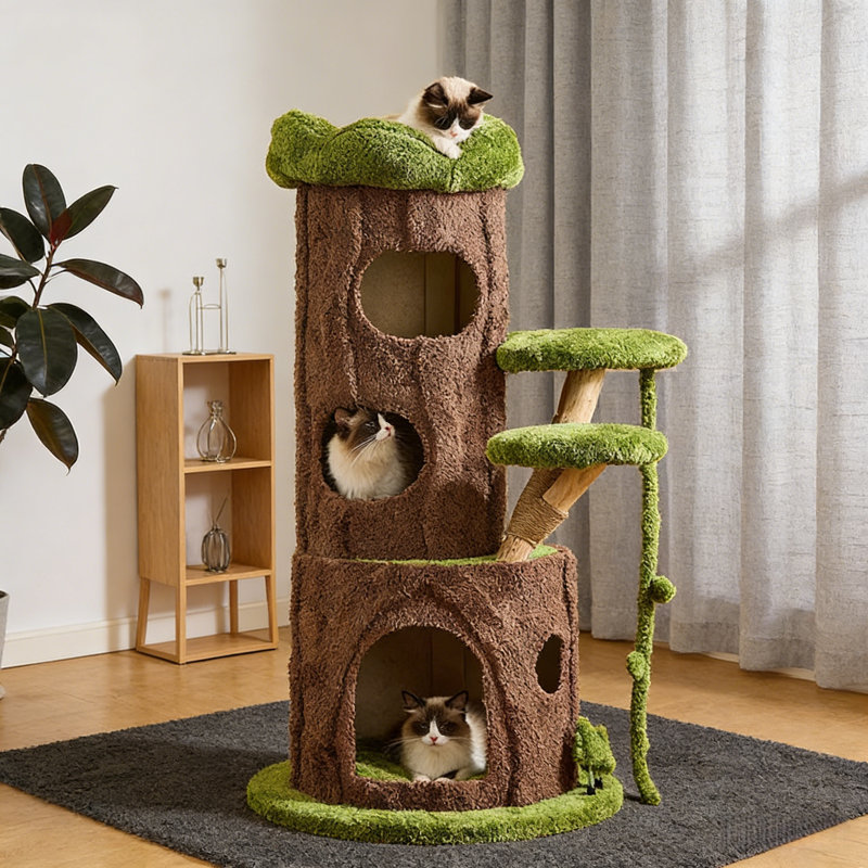 Structure d'escalade moderne et minimaliste pour chat