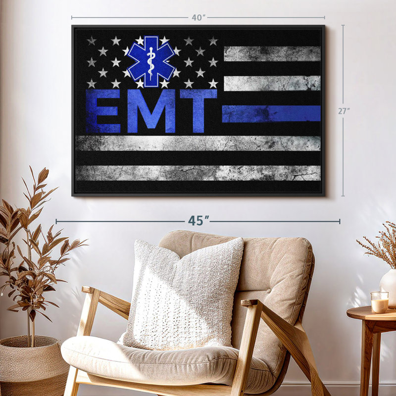«EMT Flag», H 27 po x l 40 po