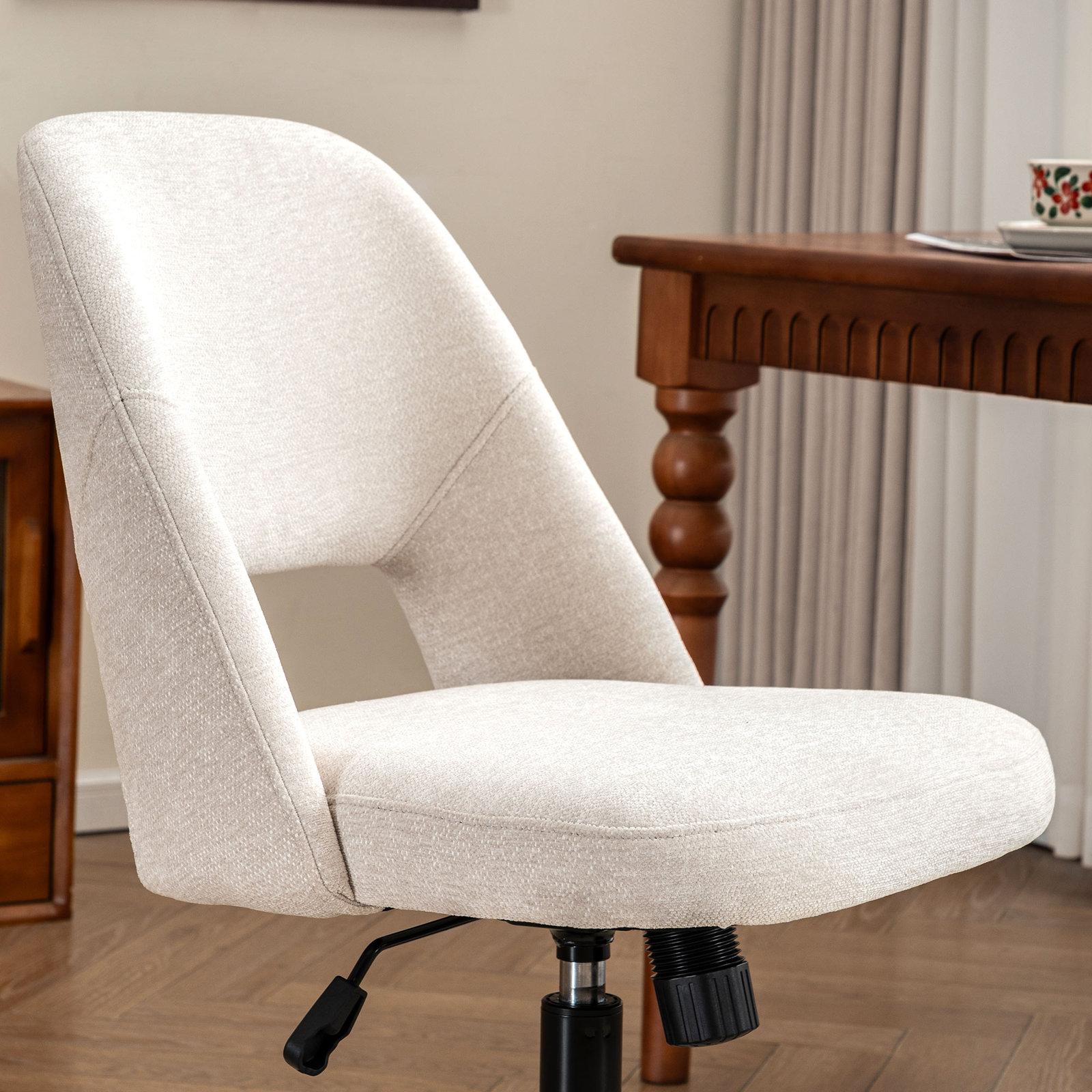 Gramercy Office Chair with Lumbar Support, 	Beige Fabric