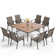 Sutiya 8 - Person Metal Patio Dining Set with Square Table