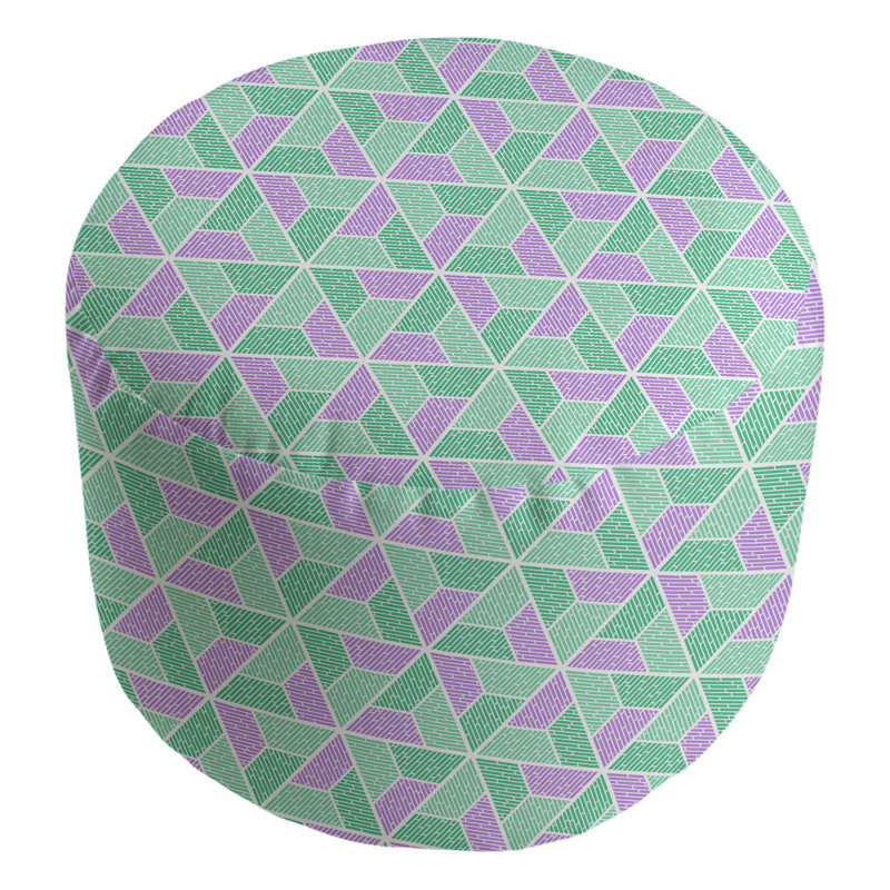 Repose-pieds Avicia, Mauve foncé / vert jungle