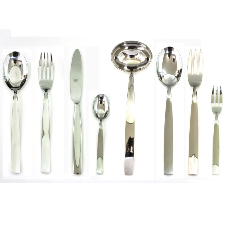 Ensemble de couverts Med Méditerranéeea - 63 pièces - Acier inoxydable, Argent argent