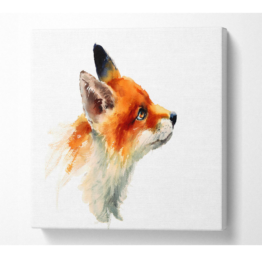 Fox Love - Kunstdrucke auf Leinwand - Wrapped Canvas