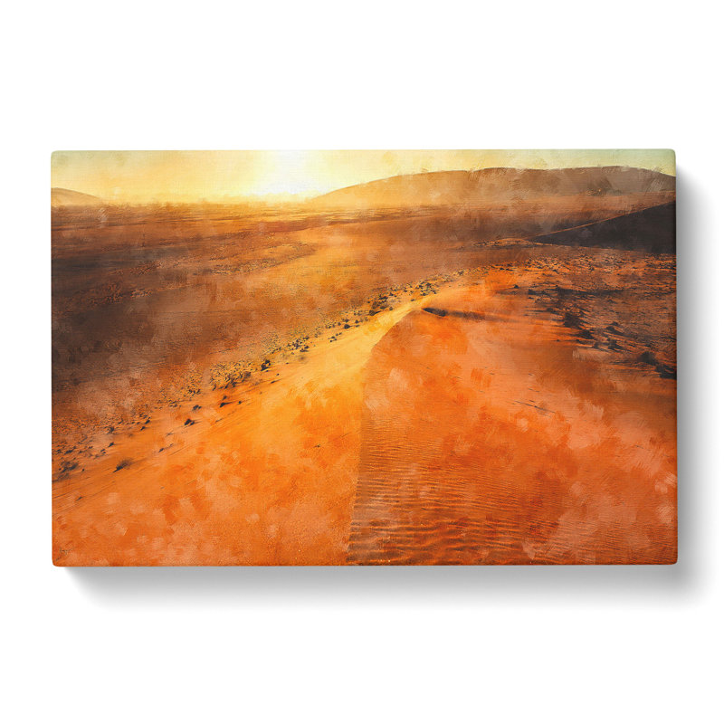 Exploring The Desert In Namibia - Wrapped Canvas Painting, 40cm H x 60cm W x 3cm D