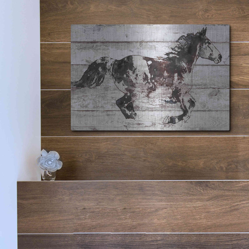 «Cheval arabe qui court» par Irena Orlov, H 12 po x l 16 po