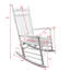 Chaise berçante balcon pour adulte - blanc