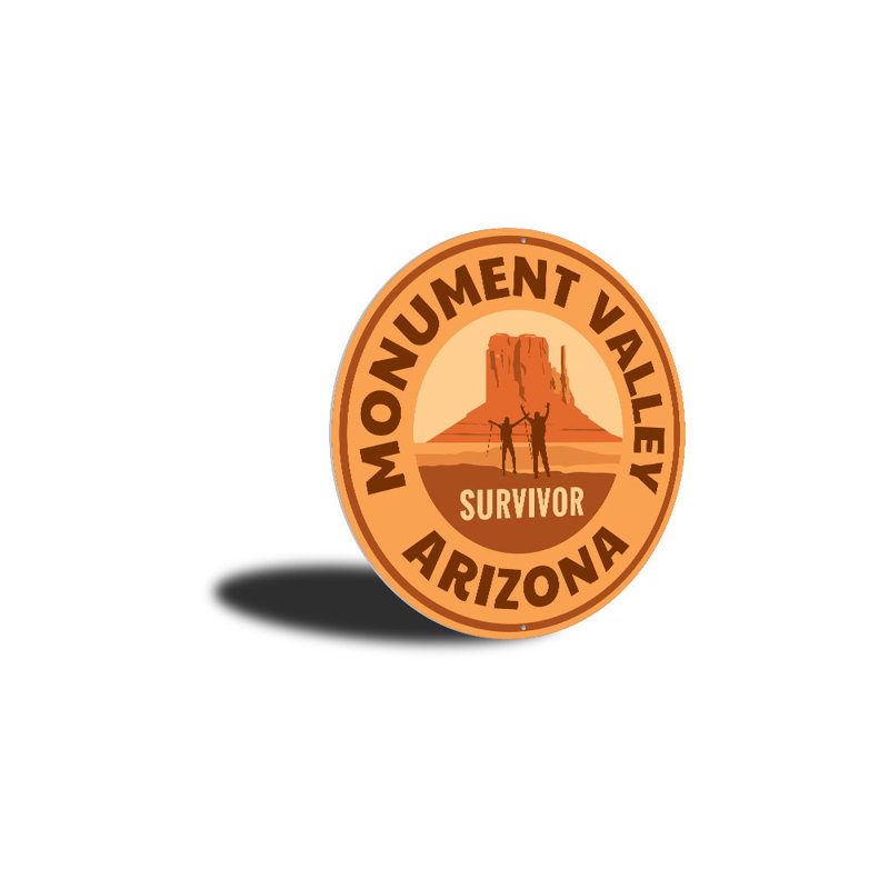Panneau en aluminium de Monument Valley, H 18 po x l 18 po x P 0,06 po