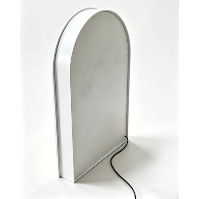 Sulla Salon Display Cabinet Nail Store Wall Mounted Shelf Curved