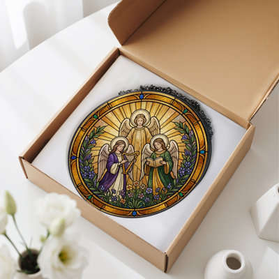 Panneau de vitrail Angelic Harmony - 7,8 H