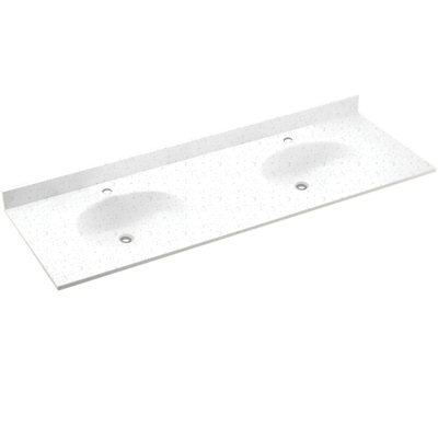 Plateau de meuble-lavabo double 61 po Chesapeake