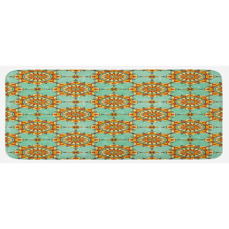 Eclectic Polyester Kitchen Mat