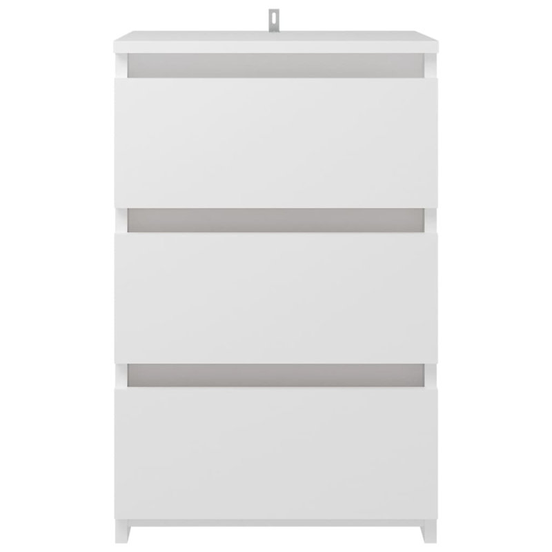 Cowlic Bed Cabinet 40x35x62.5 cm Engineered Wood, White, 1