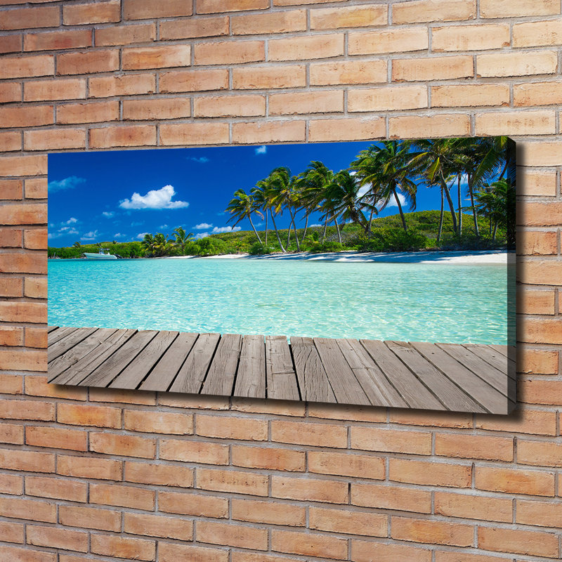 Tropical Beach - Wrapped Canvas Print