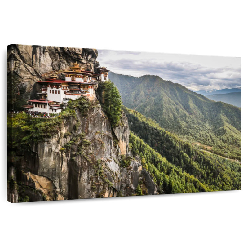 Temple bouddhiste Adella Paro Taktsang, H 20 po x l 30 po