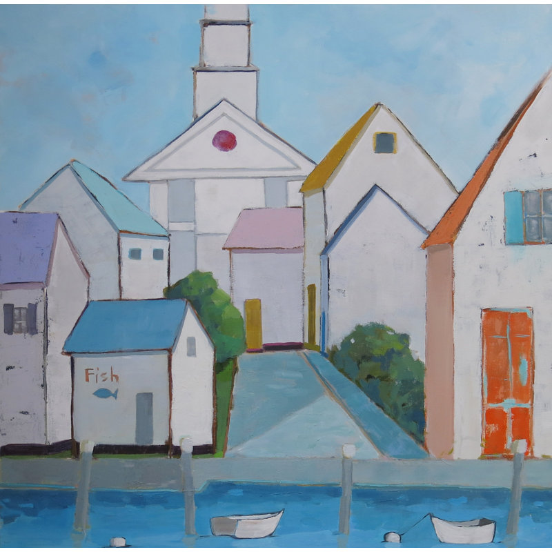 Our Town IV Print by Phyllis Adams, 21.25" H x 17.25" W x 0.875" D
