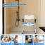 Chaise de douche, siège de sécurité en forme de U avec ventouses antidérapantes, nettoyage facile pour les personnes âgées, les personnes à mobilité réduite, les personnes âgées et les femmes enceintes