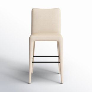 Keavy Upholstered Counter Stool with Metal Frame