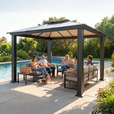Santa Monica Aluminum Patio Gazebo