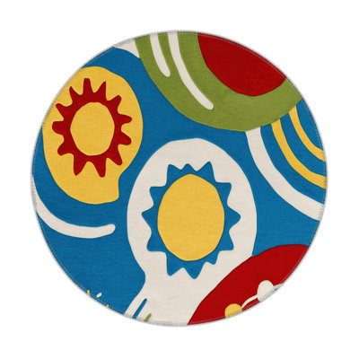 Spunky Spin Indoor And Outdoor Area Rug