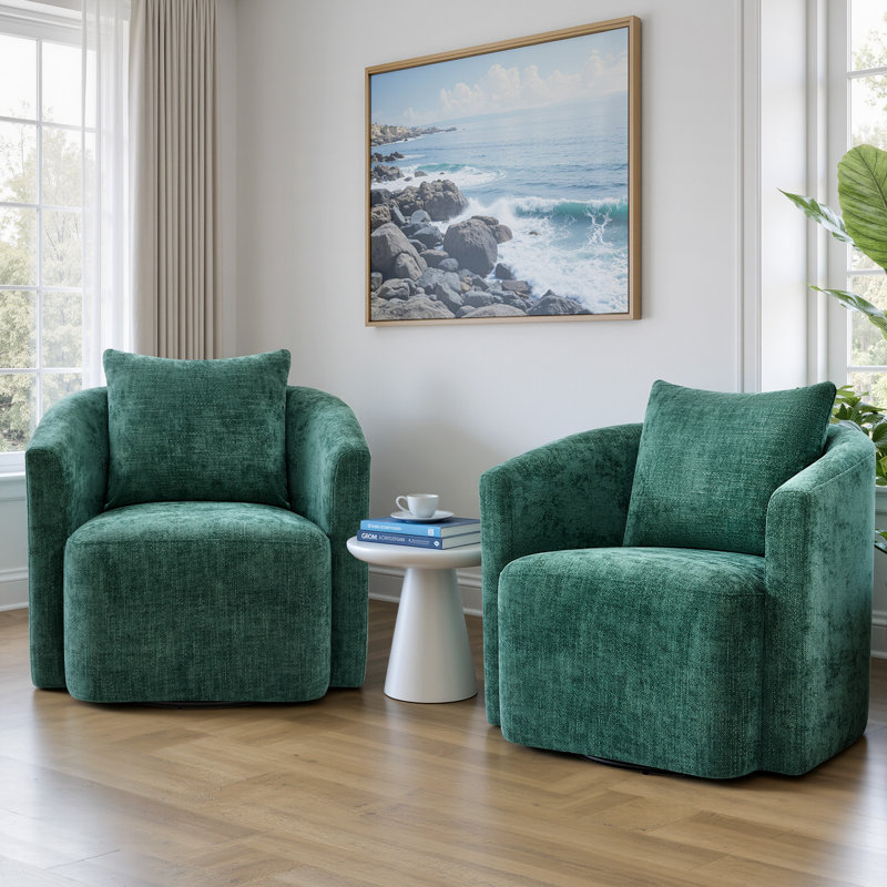 Fauteuil rotatif Modern, Vert