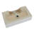 21" L x 12" W Wall Mounted Bathroom Sink Wall Hung White Ceramic Sink with Overflow and Faucet Hole