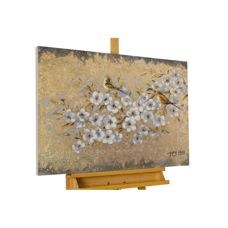 Hand -painted Luminous Summer Acrylic Painting