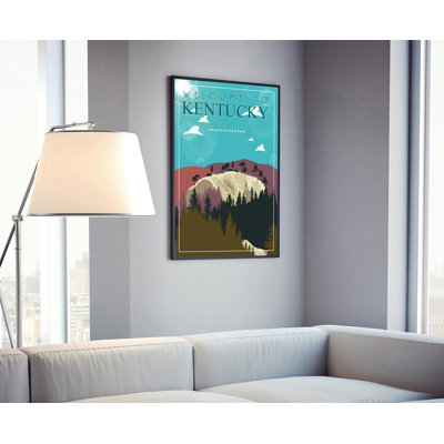 «Kentucky Retro Style State», affiche rétro, impression sans cadre, art mural maison et bureau