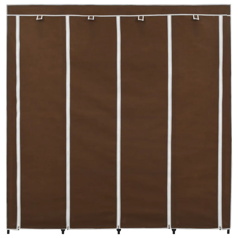 4 Door Wardrobe, Brown
