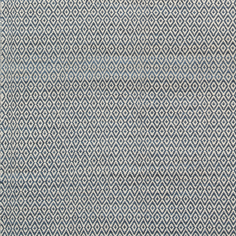 Tapis en laine tissé à plat à la main Sylvie, Rectangle 7 pi 6 po x 9 pi 6 po
