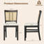 Ensemble de 2 chaises de cuisine en rotin Farmhouse-307309491