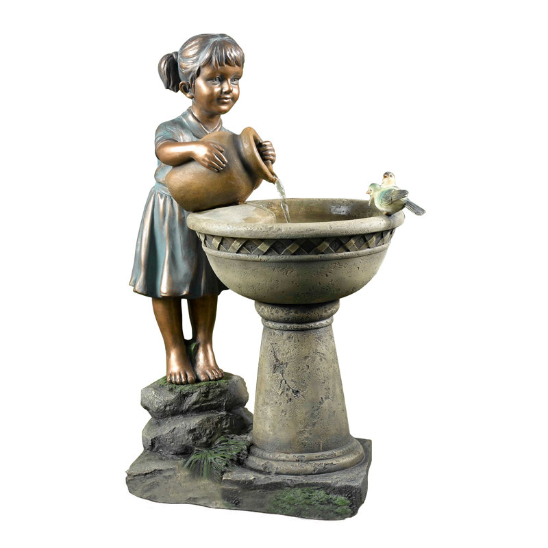 Johnelle Handcrafted Outdoor Sculptural Fountain