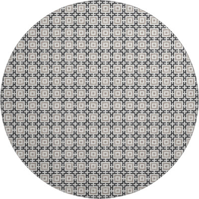 Premium Machine Washable Paullette AMF139 Black Rug