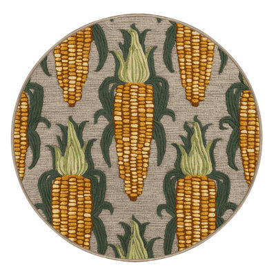 Washable Baby Corn Vegetables Area Rug