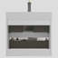 Meuble-lavabo mural 24 po avec lavabo, grand meuble-lavabo flottant mural pour salle de bain moderne, lavabo une pièce sans drain ni robinet, pré-assemblé-128750103-128750107-128750102