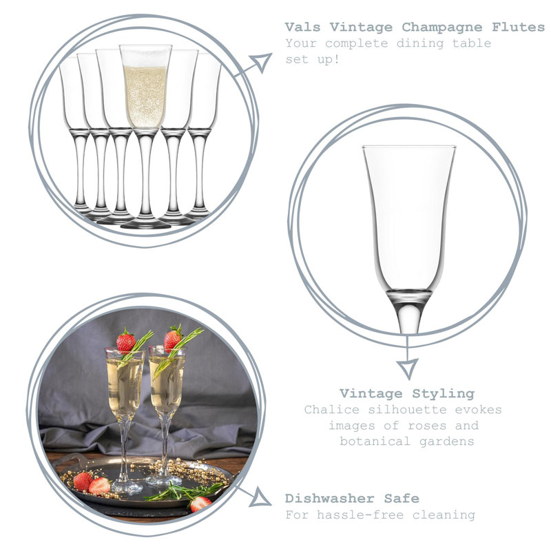 190ml Flute, 6