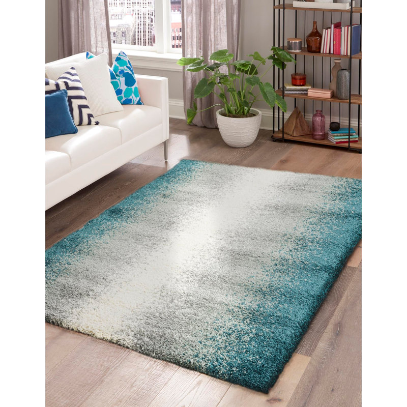  Tapis à poils longs Cloud, Rectangle 4 pi 1 po x 6 pi 1 po
