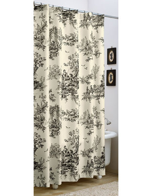 Rideau de douche simple en coton Bouvier