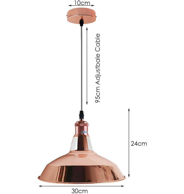 1 - Light Rose Gold Geometric Pendant