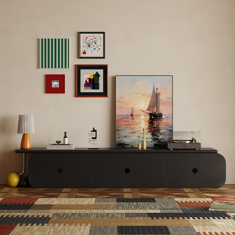 Meuble télé de style moderne et luxueux, Yellow/Black