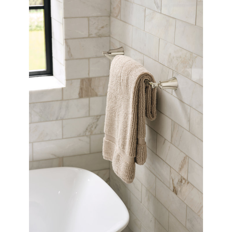 Flara 24" Wall Mounted Towel Bar, Brushed Nickel