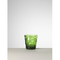 13 oz. Hobnail Beaded Floral Green Drinking Glasses (Set of 6)