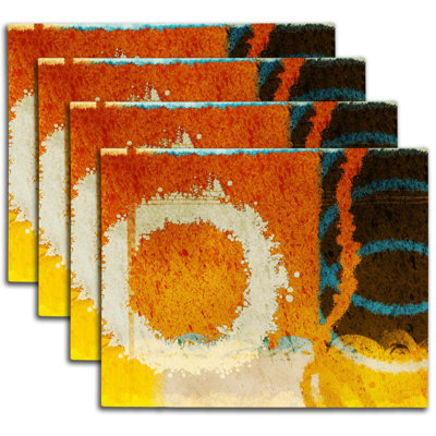 Napperon abstrait en polyester