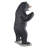 Growling Black Bear Life-Size Statue