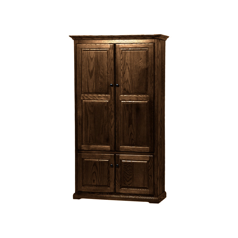 Glorice 75'' Kitchen Pantry, Dark Oak